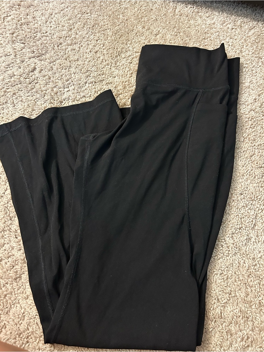 Black High-Waist Yoga Pants